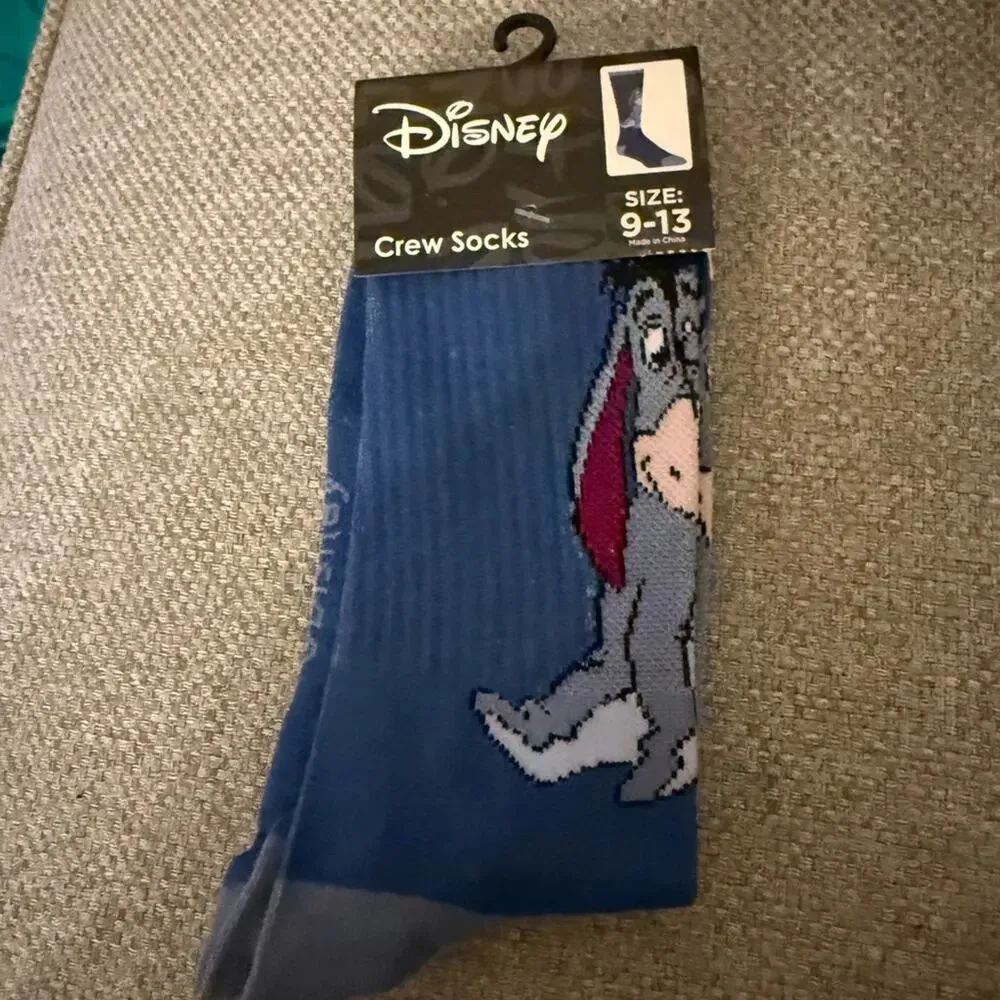 Disney blue Eeyore Blue Crew Socks